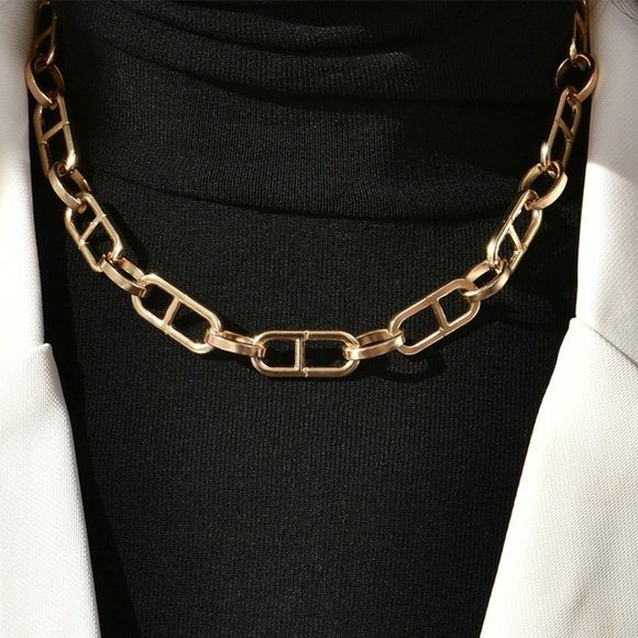 Gold Simple Chain Necklace - Picture 1 of 3